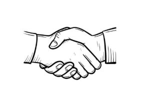 Handshake illustration