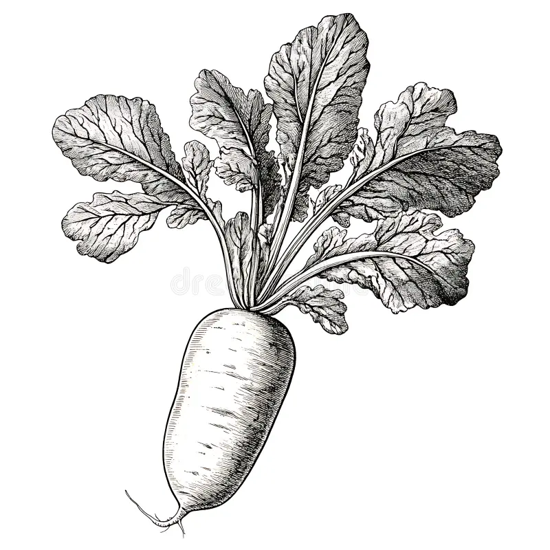 Radish illustration